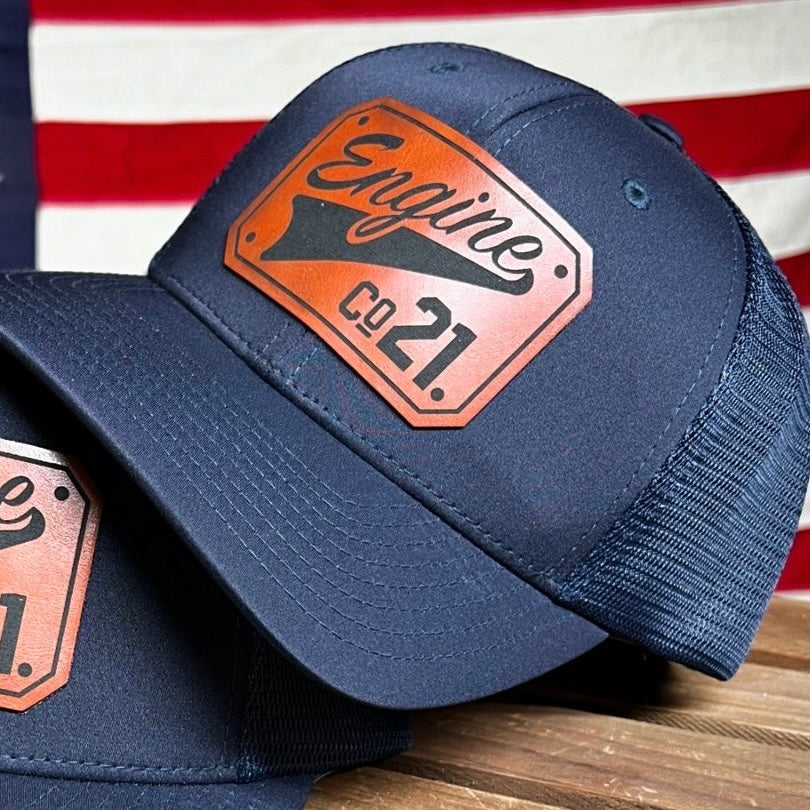 Leather Patch Hat - Custom