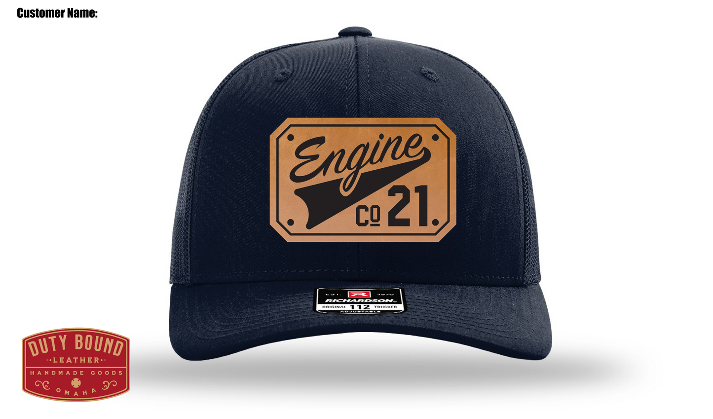 Leather Patch Hat - Custom