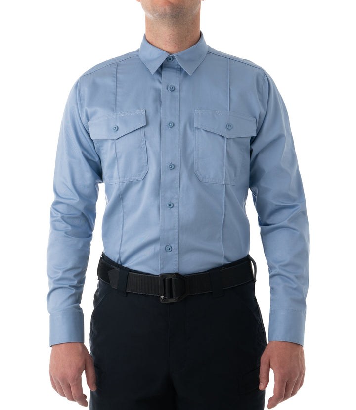 Men's Cotton Station Long Sleeve Shirt – Midnight Navy