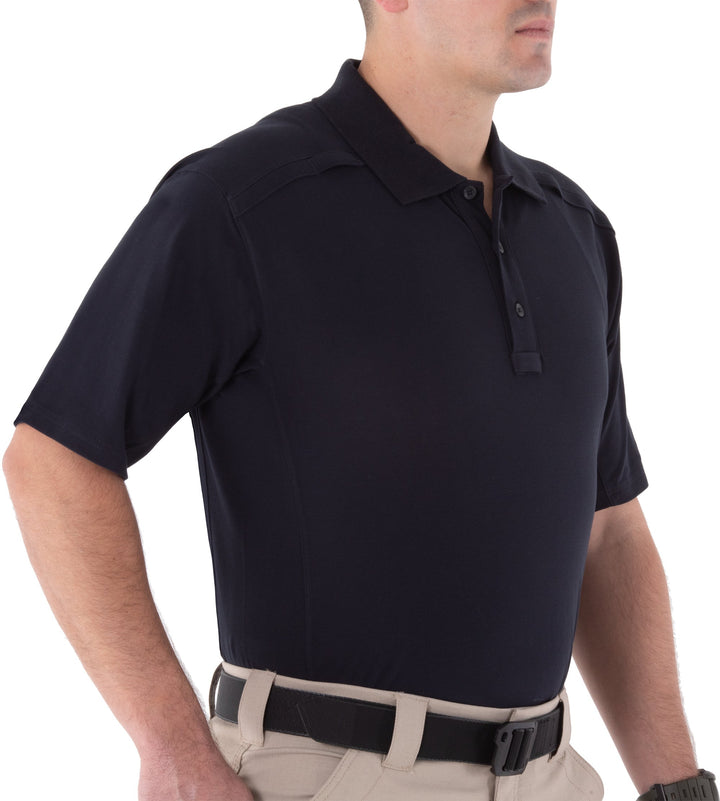Men's Cotton Short Sleeve Polo – Black