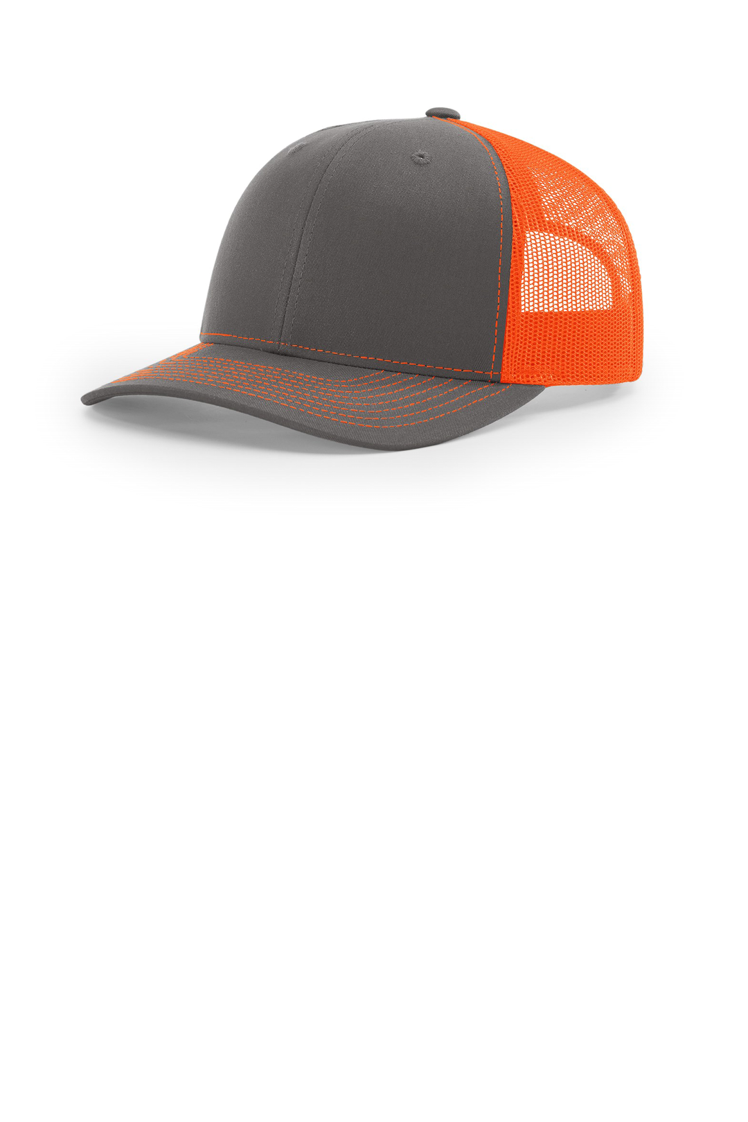 Richardson 112 Charcoal/ Neon Orange