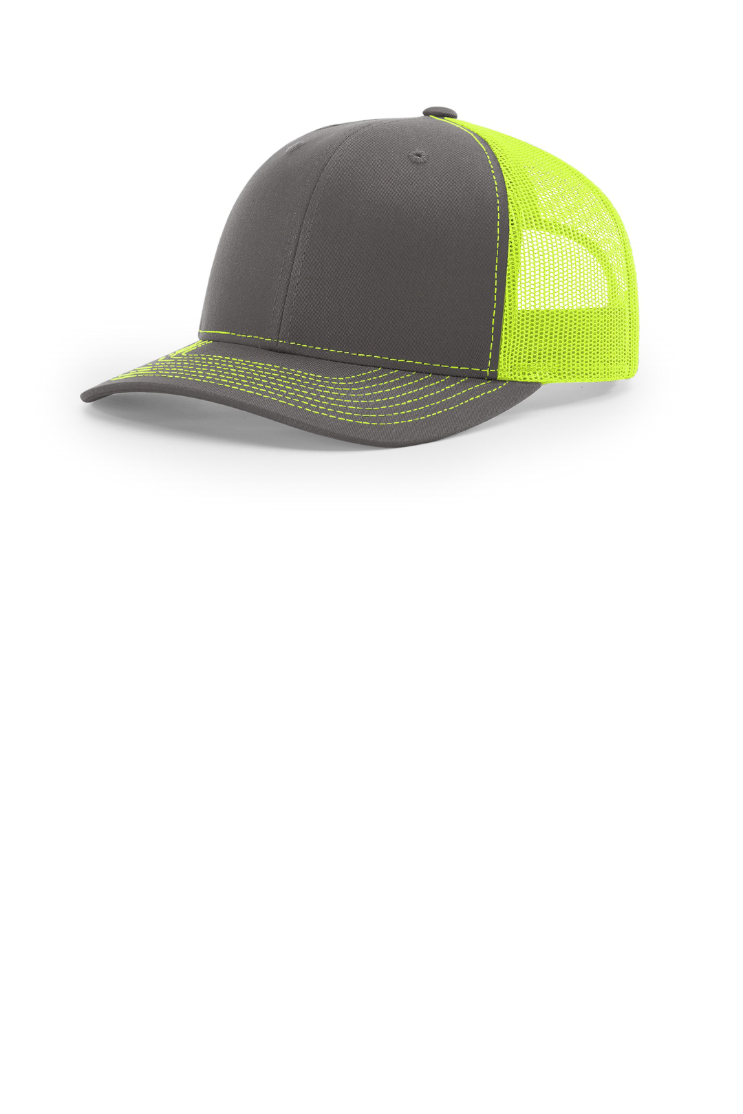 Richardson 112 Charcoal/ Neon Yellow