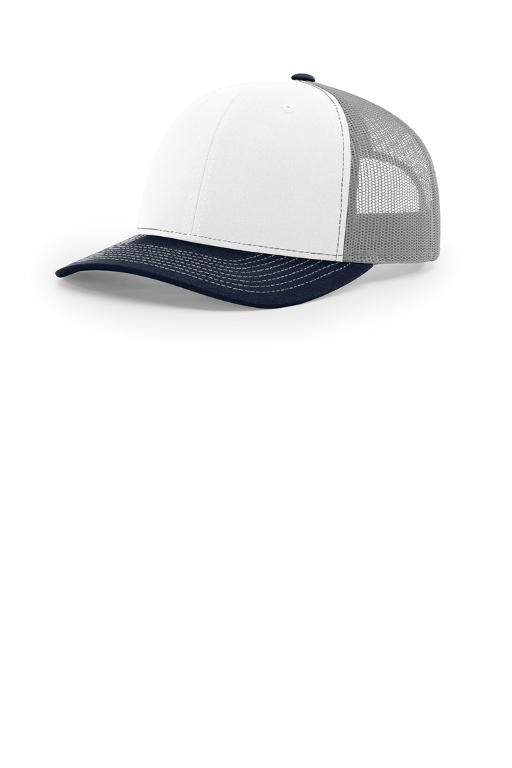 Richardson 112 White/ Aluminum/ Navy