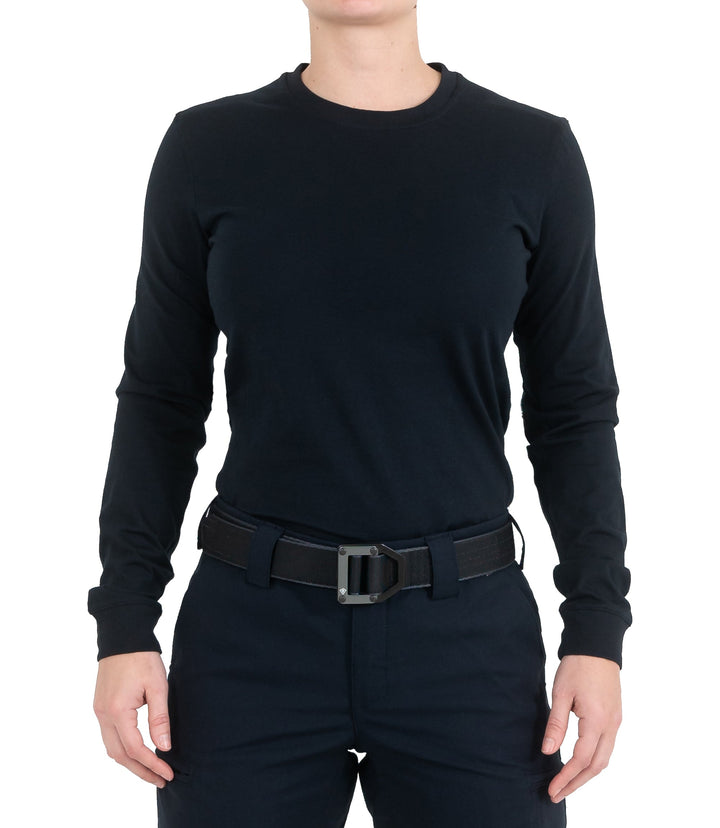 Women's Tactix Cotton Long Sleeve T-Shirt – Midnight Navy