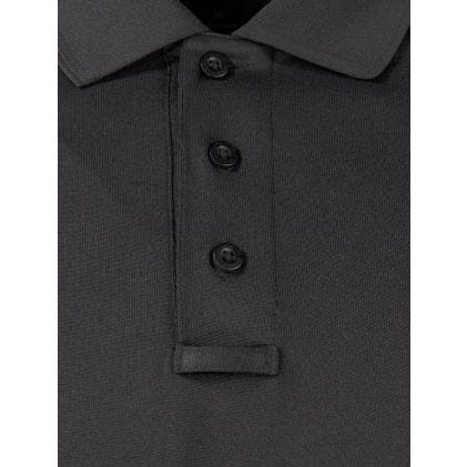 Men's Raglan Long Sleeve Utility Polo – Black